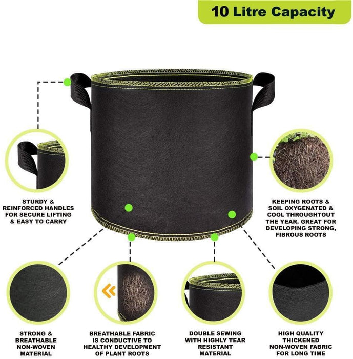 Fabric Grow Bag Planter Pot (20L)